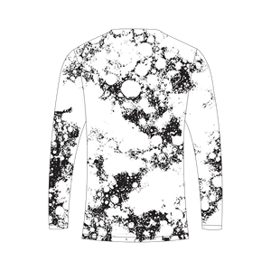 Men's custom sublimation <b>black</b> and white snow camo <b>long</b> <b>sleeve</b> <b>T</b> <b>Shirt</b> hunting fishing Trackstar OEM Private Label TSI-G05-P0819 - Product Image 3