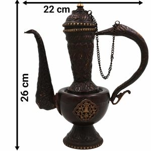 Surahi en laiton fabriqué à la main pour les amateurs de décoration vintage - Product Image 3