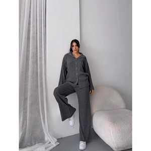 ชุดฮิญาบลายทางสไตล์ลำลองหรูหรา รุ่น 1554 แฟชั่นสุภาพสำหรับผู้หญิง - Product Image 1