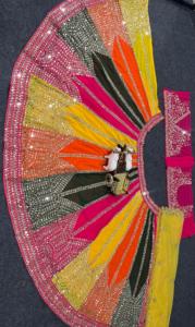 Lehenga Choli élégant ethnique pour adultes à la mode indien pakistanais vrai miroir broderie travail Cancan toile Patta pour l'été - Product Image 5