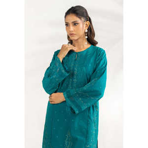 Conjunto Coordinado IPST-77142 de Cambric Bordado, Corte Ajustado, Algodón y Chifón, Largo por Encima de la Rodilla, Disponible en Tallas Grandes XL XXL y Talla Única - Product Image 3