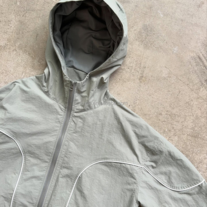 Chaqueta cortavientos blanca de talla 0, cortavientos personalizado, chaquetas reflectantes de diseñador para exteriores con cremallera - Product Image 5