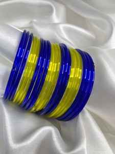 Custom Made <b>Glass</b> <b>Bangles</b> Unique Style Solid Color Set for Women/Ladies - Product Image 5