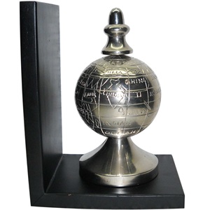 Sujetalibros decorativo más vendido, globo terráqueo hecho a mano, diseño creativo, forma, centro de mesa brillante, venta al por mayor, artículo Vintage de lujo - Product Image 1