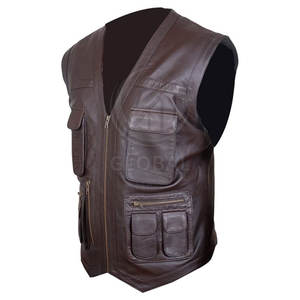 Best Quality Genuine Leather Casual Style <b>Waistcoat</b> Breathable Sleeveless Outer Wear <b>for</b> Fall Winter <b>Men's</b> Vests & <b>Waistcoats</b> - Product Image 4