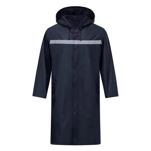 Custom Heavy Duty Waterproof Canvas Work <b>Rain</b> <b>Coat</b> for <b>Men</b> with Comfortable Hood Quick Dry & Breathable for Outdoor Activities - Product Image 4