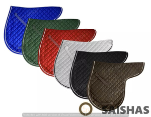 Équitation anglaise Équestre Confortable Écologique Poly Coton Feutre Outshell Numnah Tissu Doublure Respirant Tapis de Selle - Product Image 3
