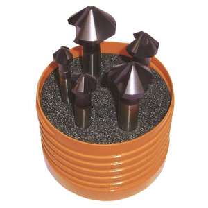 HSS TA1201 90 ° Serie de avellanadores TiAlN DIN Eliminación de chips Broca Avellanadores HSS-Co Escariadores y HSS/HSS-Co Avellanadores - Product Image 1