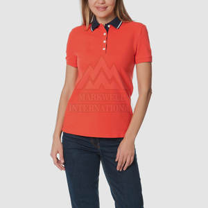 Camiseta Polo para Mujer de Marca Privada, Camisetas Polo Cómodas para Mujer, Camisetas Polo Transpirables para Mujer, Hechas en Pakistán - Product Image 2
