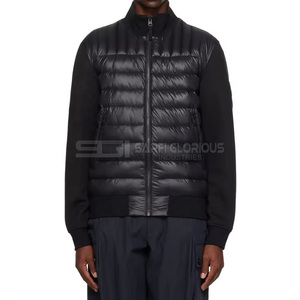 Chaqueta acolchada impermeable para hombre hecha a medida al por mayor, el último diseño más vendido con cierre de cremallera, poliéster transpirable liso para invierno - Product Image 2