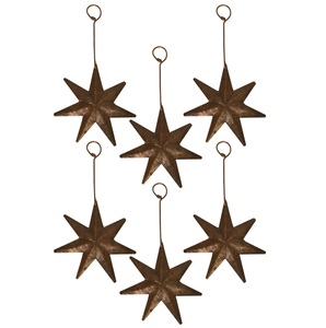 Adorno Navideño Colgante de Hierro Galvanizado en Forma de Corazón Hecho a Mano con Acabado Rústico, Perfecto para Interiores de Estilo Rústico - Product Image 4