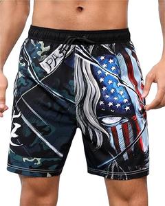 Short de grappin sublimé en vrac pour hommes taille élastique imprimée en couleur avec cordon de serrage tissu durable - Product Image 6