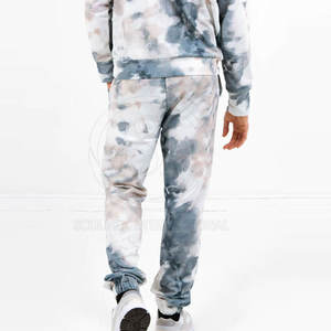 Tie Dye Printing Lightweight Casual Mid Waist Straight Men <b>Trousers</b> Customized Your Own Design in Stock - Product Image 4