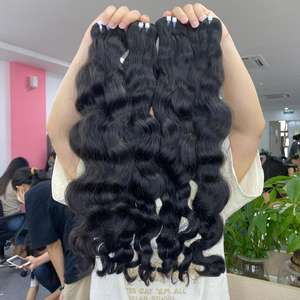 ผมต่อแบบลอนธรรมชาติผม100% บริสุทธิ์ผมลอนแบบคู่ - Product Image 2