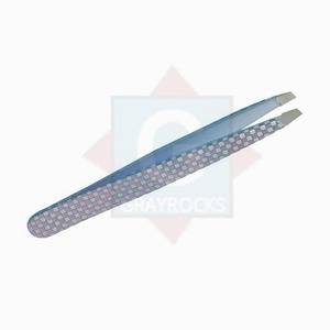 Pince à sourcils de haute qualité en acier inoxydable pointe inclinée pince à sourcils beauté - Product Image 3