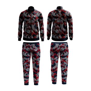 Nueva moda hombres Jogging traje chándal deportivo chándal para hombres poliéster algodón chándales - Product Image 6