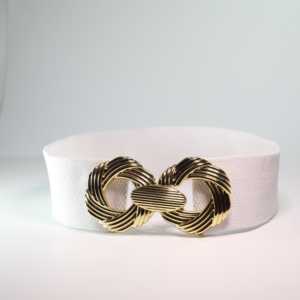 Cinturón Elástico Informal para Mujer con Hebilla Dorada de Aleación - Product Image 1