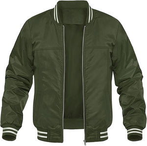 Custom Men's <b>Heated</b> Satin Bomber Varsity <b>Jackets</b> Winter Nylon Cropped <b>Jackets</b> <b>for</b> <b>Women</b> Zipper Coated Leather Style High Street - Product Image 4