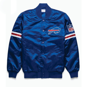 Chaqueta personalizable de satén con cuello levantado calefactable para hombre con logotipo frontal para Starter Team Winter Sportswear Bomber - Product Image 5