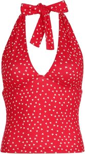 Tops cortos con cuello Halter para mujer, fabricante de Pakistán, diseño aceptado por OEM, Top corto con cuello Halter en alta calidad - Product Image 4