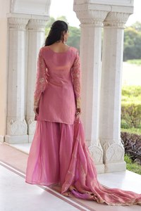 Últimas Colecciones de Trajes Salwar Kameez para Mujer, con Lentejuelas y Bordados Zari, para Bodas y Festivales, Artículos en Stock, Envío en 7 Días - Product Image 2