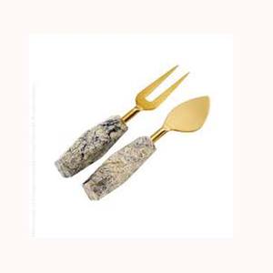 Manche en résine or rose ensemble de service à gâteau couteau à gâteau cuisine maison fête de mariage manche en acier inoxydable service à gâteau - Product Image 6