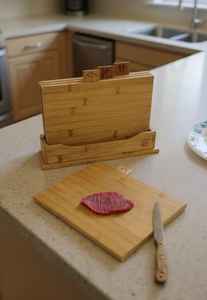 เขียงไม้ & จานเสิร์ฟทรงสี่เหลี่ยมผืนผ้าทนทานหนา12มม. - Product Image 2