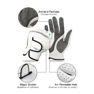 Gants de golf personnalisés par le fabricant, logo brodé, OEM, unisexe, imperméables, respirants, en maille, qualité supérieure, gants de golf de sport - Product Image 5