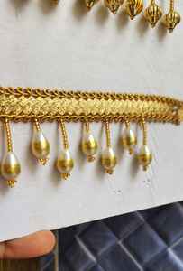 Ethnic Beaded Fringe Trim Wholesale Sparkling Crystal <b>Tassel</b> Ribbon Garment <b>Shoes</b> Wedding Decor Curtains Polyester/Cotton High - Product Image 3