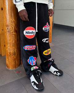 กางเกงขายาวผู้ชายแบบสั่งตัด ทรงโอเวอร์ไซส์ ลุคทำเก่า ล้างสีแบบแอซิด ทรงตรง ขากว้าง ทรงแบ็กกี้ - Product Image 5