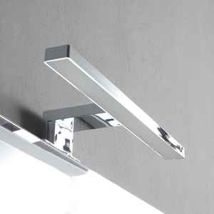 Baltimora Lamp-Mirrored Wall-Hung <b>Bathroom</b> <b>Cabinet</b> 60cm Sink & Glossy White Drawers Modern Sets - Product Image 6