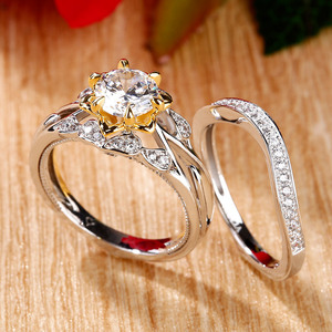 แหวนเงินแท้ทรงกลมประดับดอกเจลิยา ชุดเครื่องประดับชั้นดี - Product Image 5