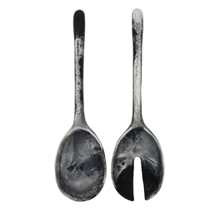 Cuillère à dîner en résine classique écologique personnalisée unique, outils à salade, miroir, qualité spéciale, artisanat Saniya, fête - Product Image 5