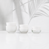 Ensemble de flacons cosmétiques en verre personnalisés de luxe Mingsheng, pots à crème de 15g, 25g, 50g, flacons à pompe pour toner, lotion, sérum de 40ml, 120ml, 150ml