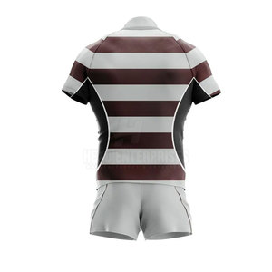 Uniforme de Rugby Unisex 2026, Diseños Personalizados, Conjunto Liso de Poliéster, Transpirable, para Adultos - Product Image 5