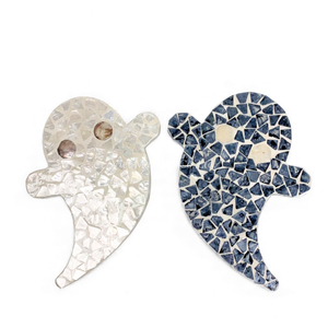 งานประติมากรรมตกแต่งรูปผีฮาโลวีนทำมือจากเปลือกหอยมุก สำหรับตั้งโชว์บนโต๊ะที่บ้าน นำเข้าจากเวียดนาม - Product Image 3