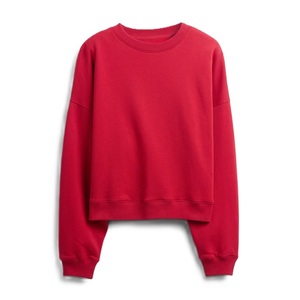 Sudadera de Invierno Personalizada para Mujer, Cuello Redondo, Lisa, 100% Algodón, Forro Polar, con Diseño de Hombros Caídos - Product Image 6