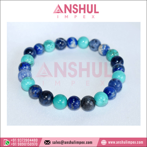 Qualité supérieure Vente chaude 8mm Rond Gemstone Perlé Bijoux de mode Gorge Chakra Cristal Bracelet au prix de gros - Product Image 5