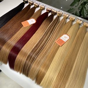 Extensiones de cabello humano virgen vietnamita 100% sin procesar, con cinta adhesiva, lisas, colores personalizables, extensiones Remy con cinta adhesiva. - Product Image 1