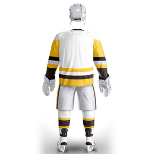 Práctica de equipo deportivo 100% poliéster Jersey de hockey sobre hielo hecho a medida excelente calidad hombres usan uniforme de hockey sobre hielo - Product Image 3