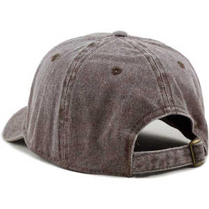 Metal Buckle Distressed Vintage <b>Plain</b> Blank Custom Embroidery <b>Baseball</b> <b>Cap</b> 6-panel Hat 100% Cotton Unisex - Product Image 2