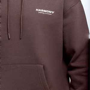 Sudaderas con capucha con logotipo estampado personalizado OEM, sudaderas con capucha ajustadas de peso pesado de lana gruesa en blanco, sudaderas con capucha para hombre - Product Image 3