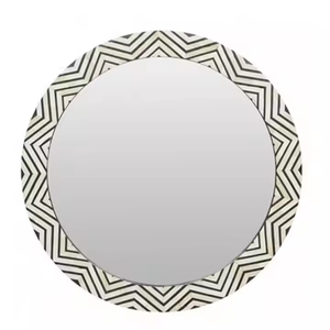 Modern Customized Bone Inlay <b>Mirror</b> Frame <b>Decorative</b> <b>Wall</b> <b>Mirror</b> for Bathroom and Living Room - Product Image 3