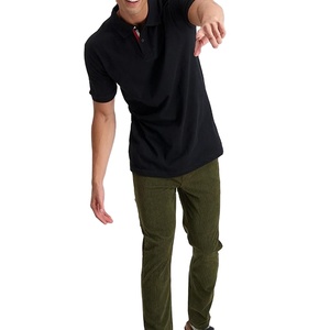 เสื้อโปโลผู้ชาย ดีไซน์เรียบง่าย สีพื้น คอโอ ปิดกระดุม แขนสั้น ผลิตในปากีสถาน ราคาถูก - Product Image 4