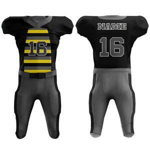 Maillot de football américain imprimé unisexe, haut à manches courtes en gros pour adultes, impression par sublimation pour hommes - Product Image 5