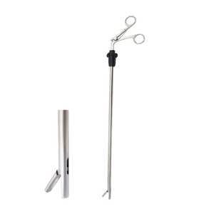 Fórceps de sujeción de piedra laparoscópica de uso profesional 10mm x 330mm Instrumentos Laparoscópicos de primera calidad utilizados en cirugía de vesícula biliar - Product Image 3