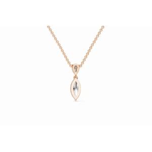 Pendentif élégant en diamant de culture Cartimandua, taille marquise et poire, 0,818 ct, or 9 KT, 14 KT, 18 KT, bijoux fins, export OEM - Product Image 3