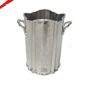 Latest Design <b>Golden</b> finished Long Size Metal Wine Cooler With Stand For <b>Bar</b> Restaurant - Product Image 3