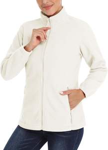 Esta chaqueta de invierno 2024 para mujer ofrece un diseño de lana transpirable, calidez ligera y cierre de cremallera con prácticos bolsillos - Product Image 6