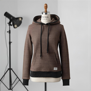 ชุดวอร์มผ้าฟลีซให้ความอบอุ่นมีฮู้ดสำหรับผู้ชายและผู้หญิงพร้อมโลโก้ออกแบบได้ตามต้องการ - Product Image 6